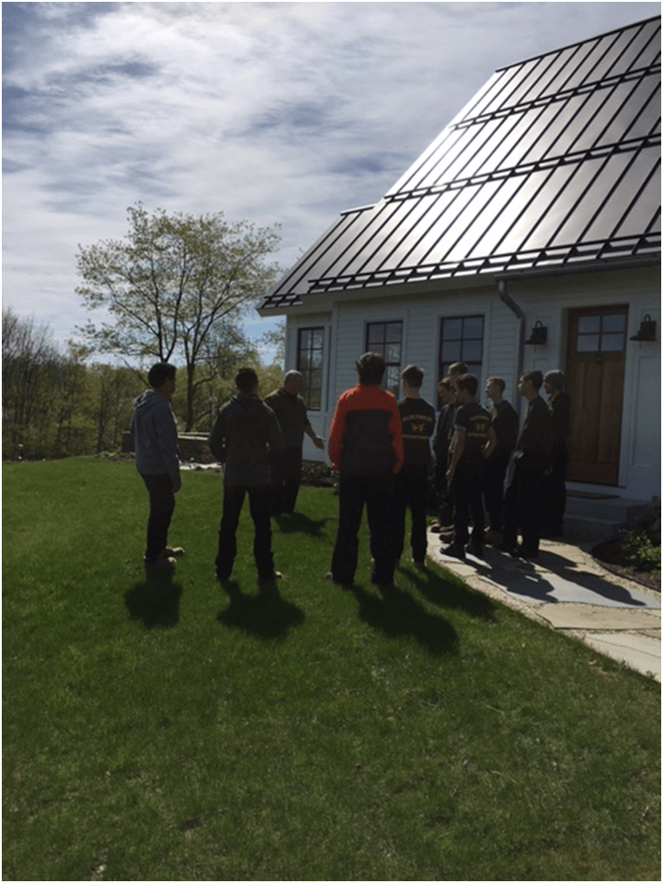 Green STEP Students Tour Net Zero Energy Homes