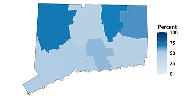 Map of CT