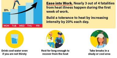 Heat Illness Prevention Infographic