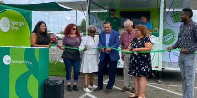 M&T Bank Spotlight Shop, Bridgeport, ribbon cutting