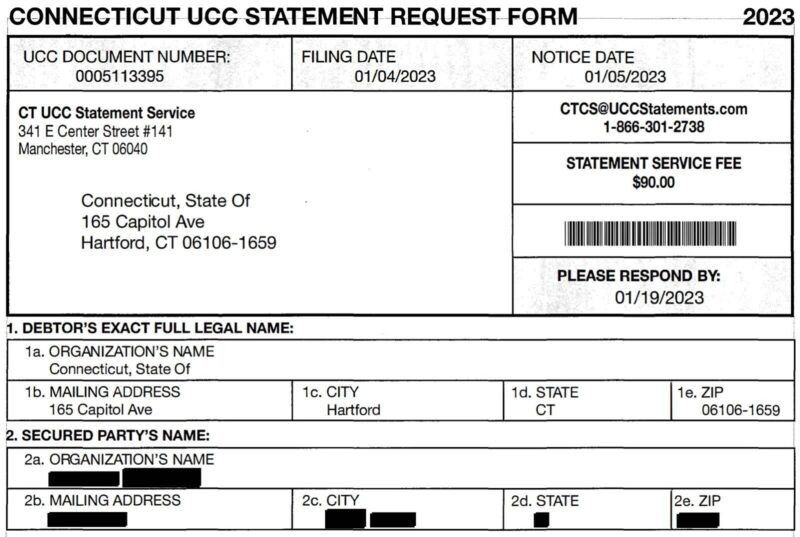 Scam UCC notice