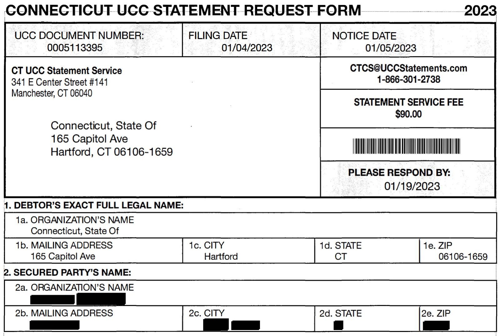 Scam UCC notice