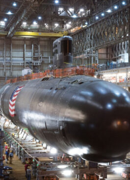 General Dynamics Electric Boat Virginia-class submarine under construction