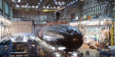 General Dynamics Electric Boat Virginia-class submarine under construction