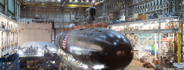General Dynamics Electric Boat Virginia-class submarine under construction