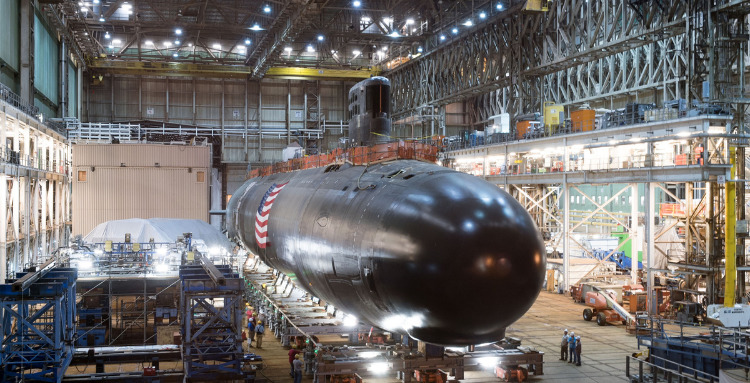General Dynamics Electric Boat Virginia-class submarine under construction