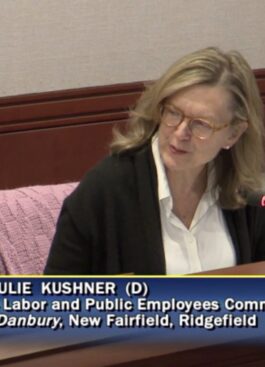 Senator Julie Kushner, co-chair of the legislature's Labor Committee
