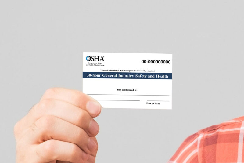 OSHA Increases Training Program Card Fees CBIA