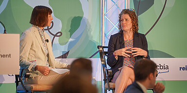DEEP Commissioner Katie Dykes speaks with Day Pitney's Kirsten Etela.