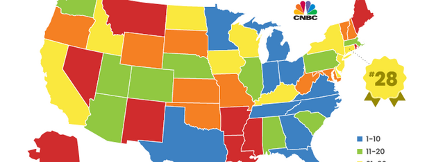 America's Top States for Business 2025, all states