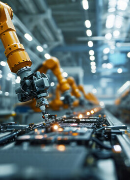 Robots on manufacturing floor