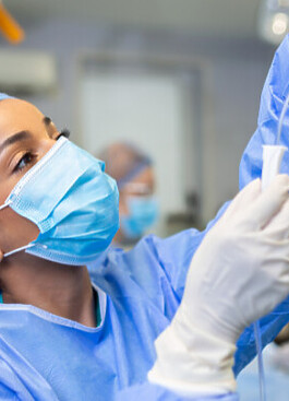 Nurse working in a hospital