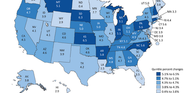 Third quarter 2025 GDP growth by state
