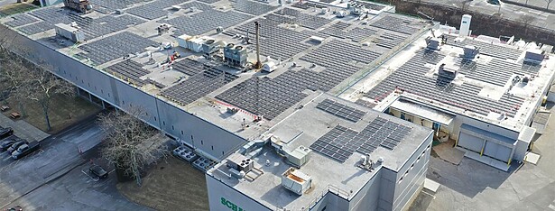 Solar on Schaeffler rooftop