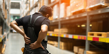 employee suffering back injury