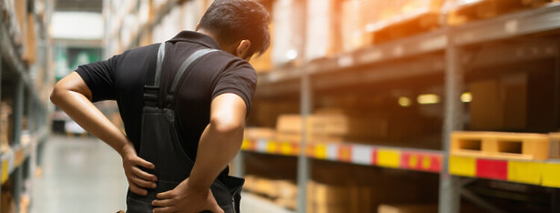 employee suffering back injury