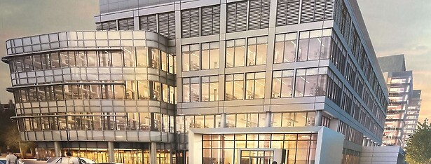 Rendering of Unilever's planned New Haven global innovation center