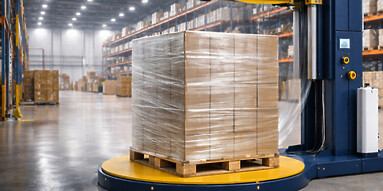 Packaging boxing in facility.