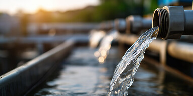 Wastewater coming from pipes
