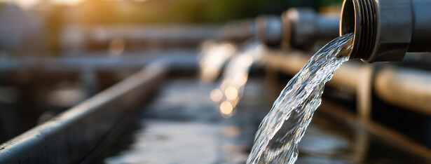 Wastewater coming from pipes